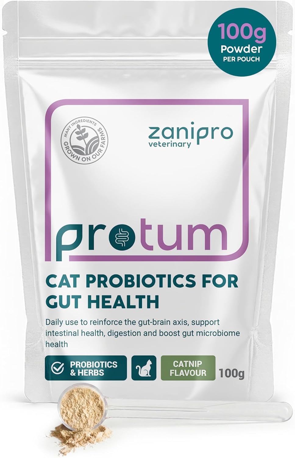 Probiotic Powder for Cats 100g - Digestive Care and Gut Health Support for Cats and Kittens, Probiotics for Cats Containing Enterococcus faecium - Image 2