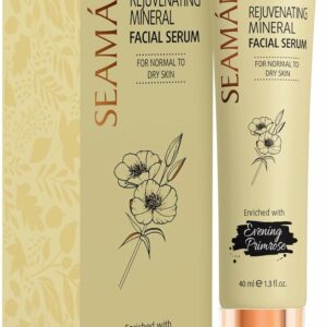 SEAMANTIKA – Mineral Face Serum with Evening Primrose Oil – Intense Hydration and Elasticity – For Normal to Dry Skin – Free from Parabens, Sulfates, Mineral Oils – 40 ml