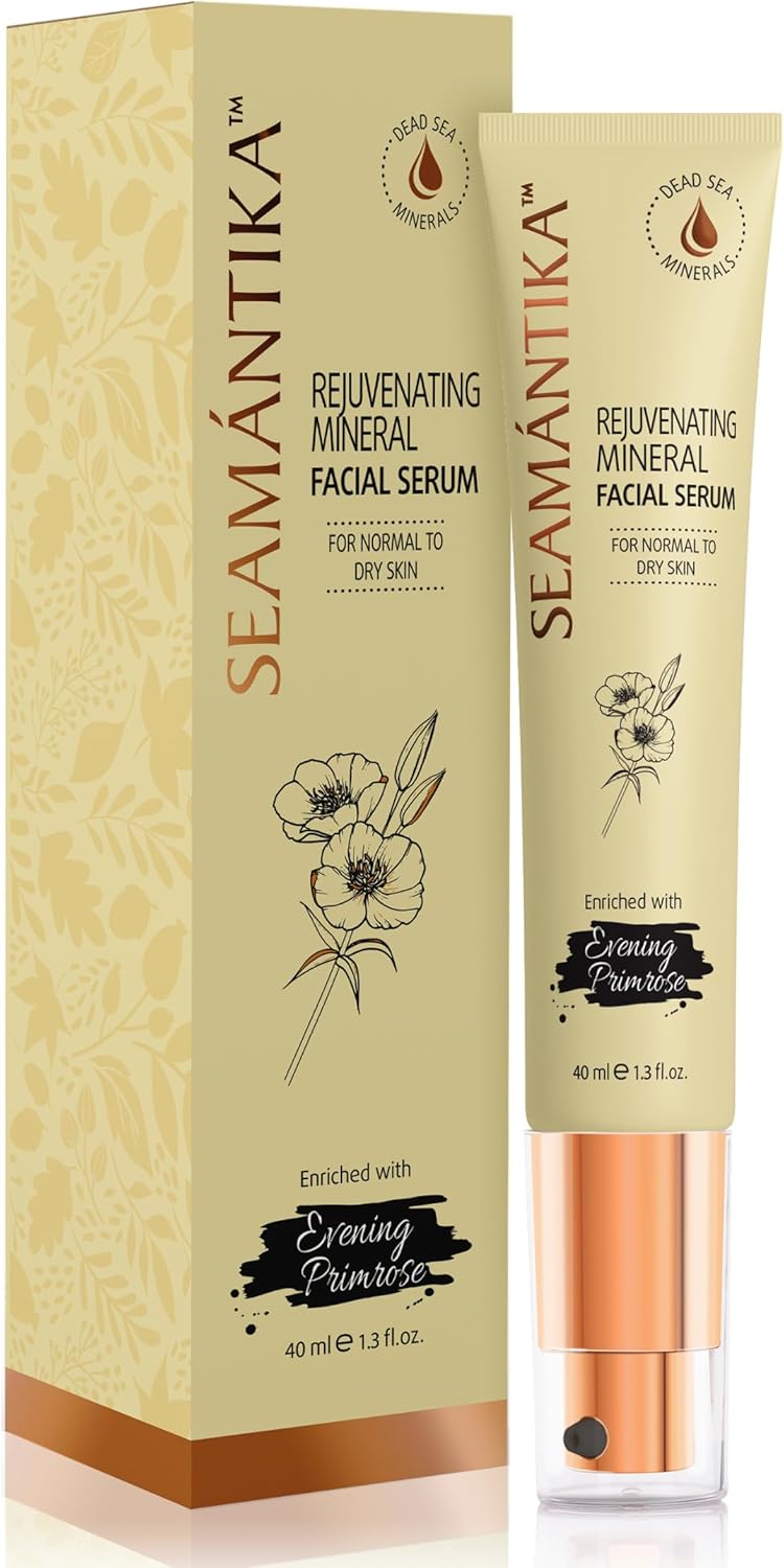 SEAMANTIKA - Mineral Face Serum with Evening Primrose Oil - Intense Hydration and Elasticity - For Normal to Dry Skin - Free from Parabens, Sulfates, Mineral Oils - 40 ml - Image 2