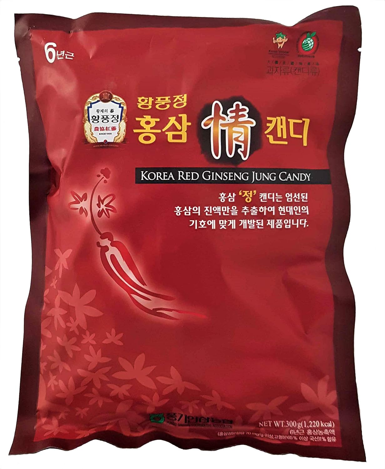 Santé Nat Candy with Korean Red Ginseng 300 g 6 Years of Age – Stimulates the Immune System – Vitalising Energizing Toning - Image 2