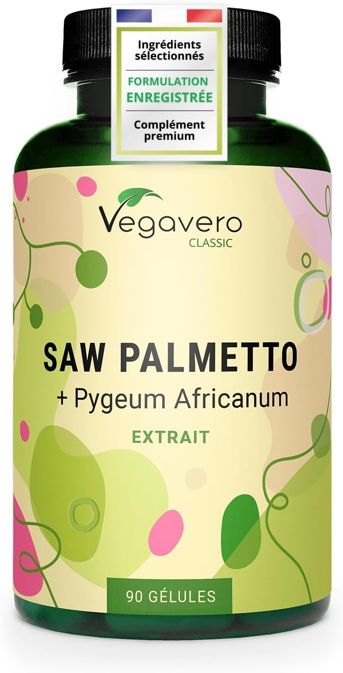Saw Palmetto 10000 mg | With Pygeum Africanum | Highly Dosed Extracts | 45% Fatty Acids & 10% Sterols | Prostate & Urinary Comfort for Men | VEGAN & No Additives | 90 Capsules | Vegavero® - Image 2