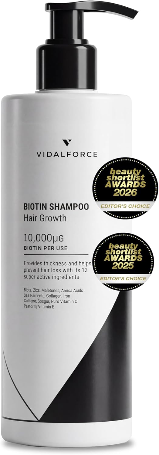 Shampoo Biotine 10000 mcg Best Shampoo Treatment Anti-Loss 2026/2025/2024 with Zinc, Saw Palmetto, Iron and Caffeine I Shampoo Without Sulfates, Parabens and Silicones. XXL 400 ml - Image 2