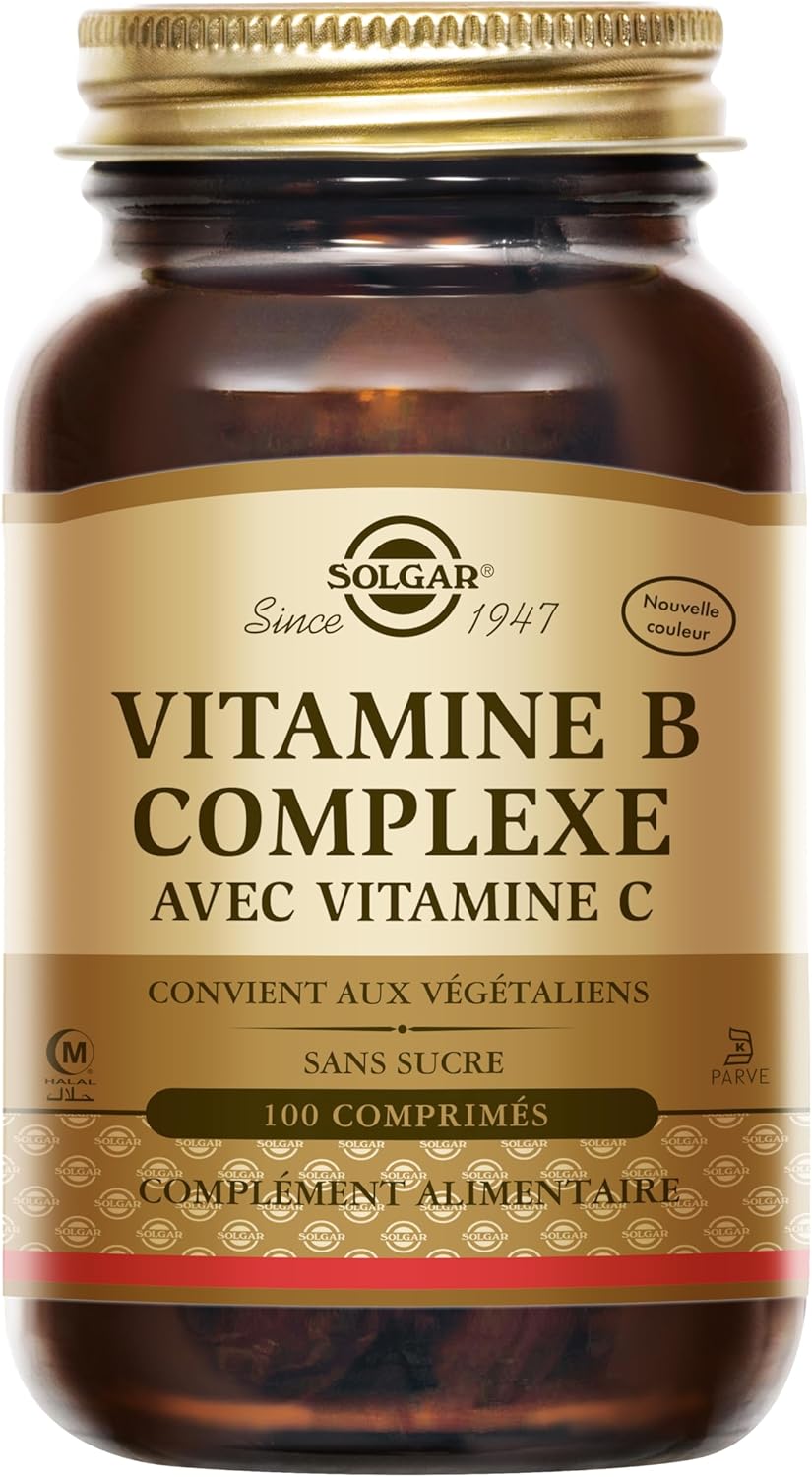 Solgar Vitamin B Complex with Vitamin C - Fatigue Reduction - Nervous System - Multivitamins B1, B2, B3, B5, B6, B8, B9 & B12 with Vitamin C - Food Supplement - Bottle of 100 Tablets - Image 2