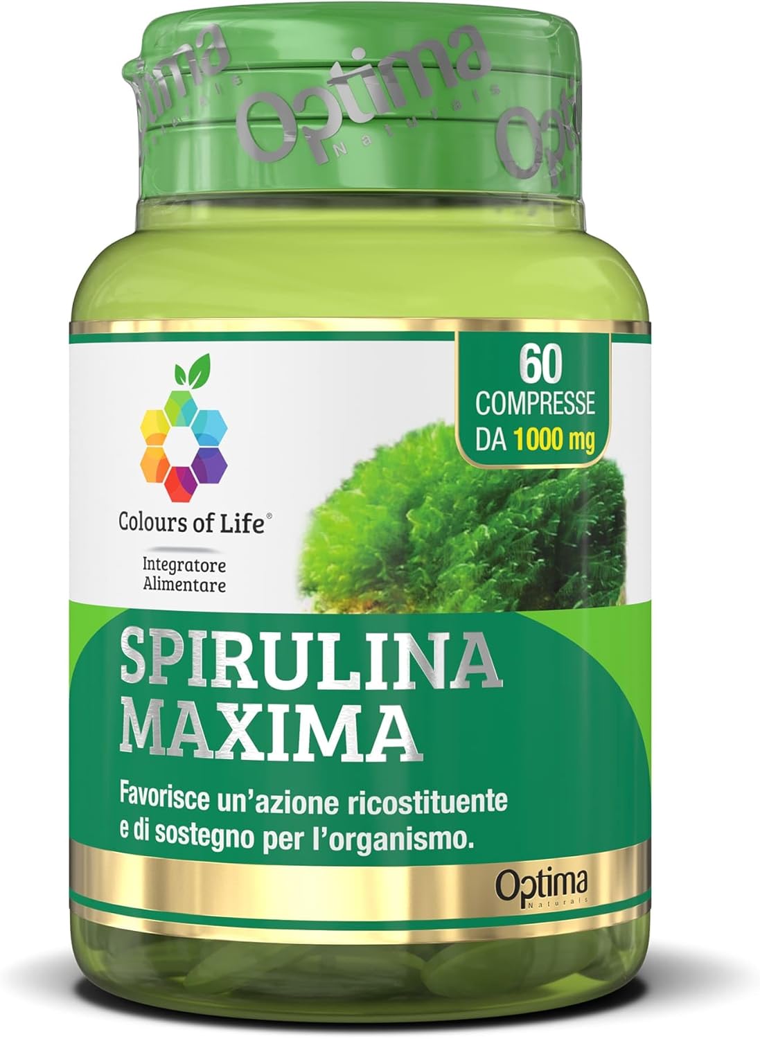 Spirulina Maxima - Spirulina Supplement - Repairing and Supporting Action for the Body - Vegan and Gluten Free, 60 Tablets, Spirulina Thallus Powder (Spirulina Maxima) - Image 2