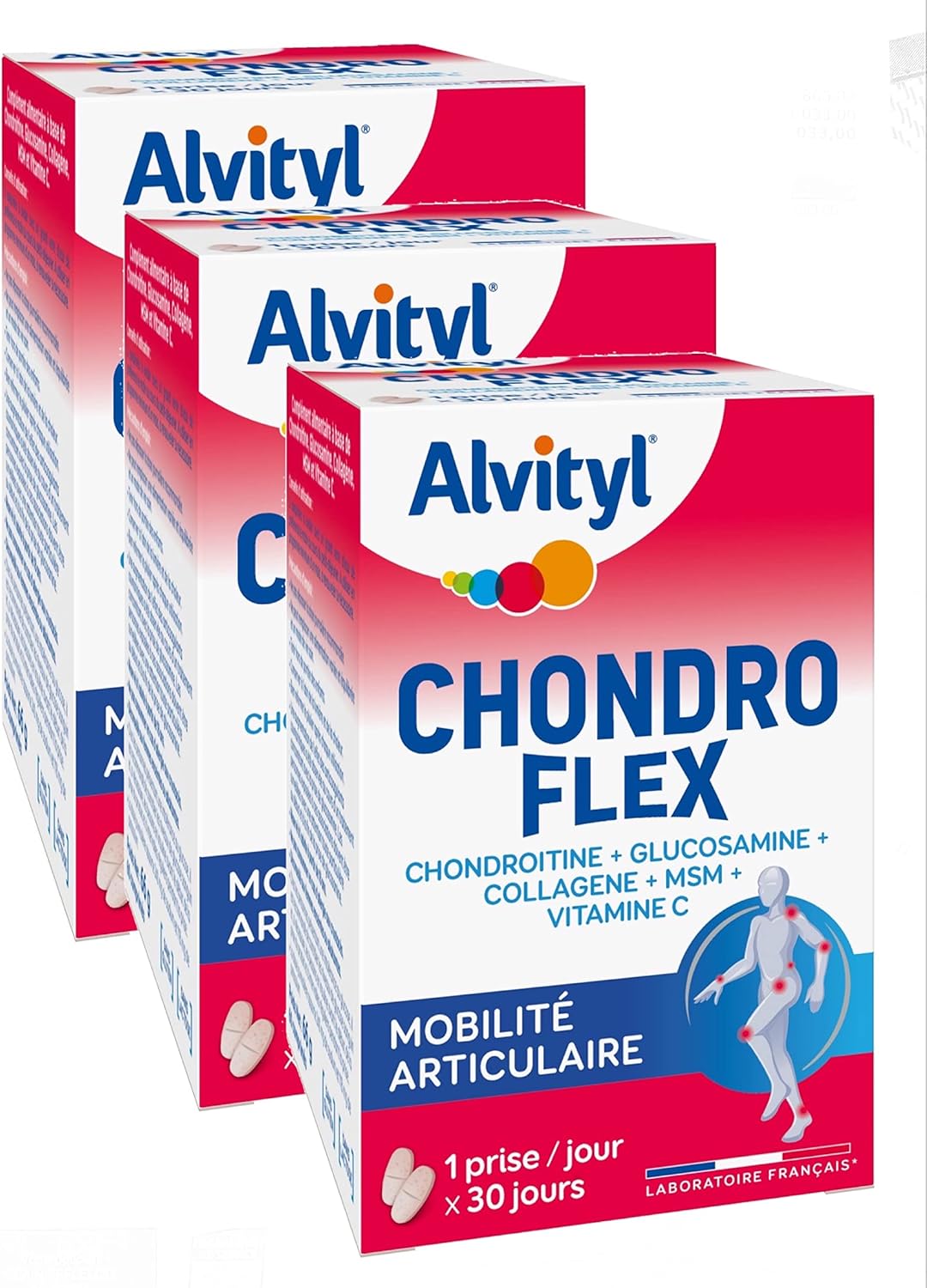 Urgo GOVital Chondro Flex Chondroitin Glucosamine Collagen MSM Vit C – Three Months Treatment – Pack of 3 Boxes - Image 2