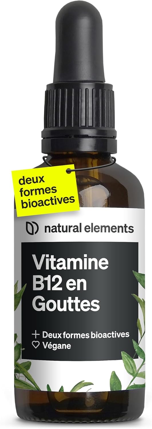 Vitamin B12 drops – 50 ml (900 drops) – vegan, alcohol free – 2 active forms (methylcobalamin and adenosylcobalamin) – carefully tested in the laboratory in Germany - Image 2