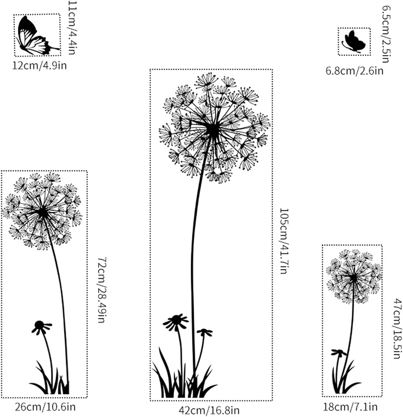 Dandelion Wall Sticker Wall Art Decor for Children's Room, Living Room and Other Spaces - Image 4