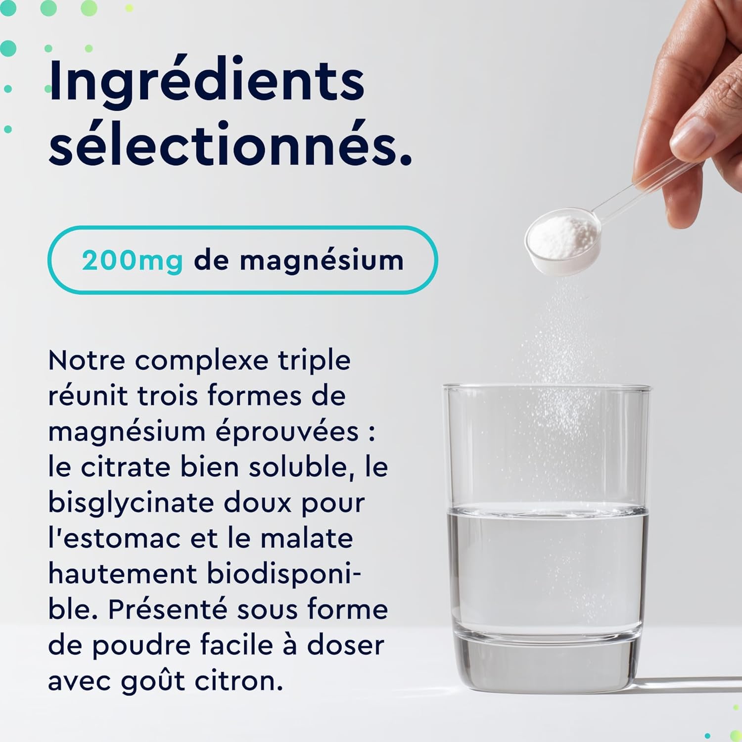 Magnesium Complex Powder 600g - Bisglycinate, Citrate & Malate Highly Dosed - Fast Solubility - For Muscle, Nerves & Electrolyte Balance* - Lemon Flavour - 100% Pure - Image 6