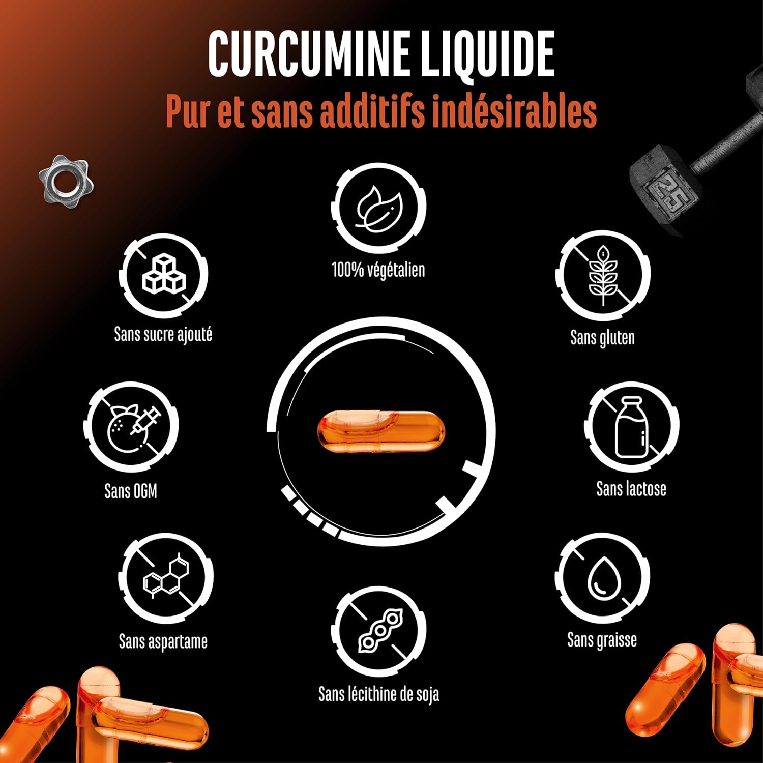 Turmeric NovaSol - 120 Liquid Capsules - 1000mg Curcumin per Daily Dose - With NovaSOL Patented Technology - Bioavailability 185 Times Greater Thanks to Liquid Form - Vegan - Image 6