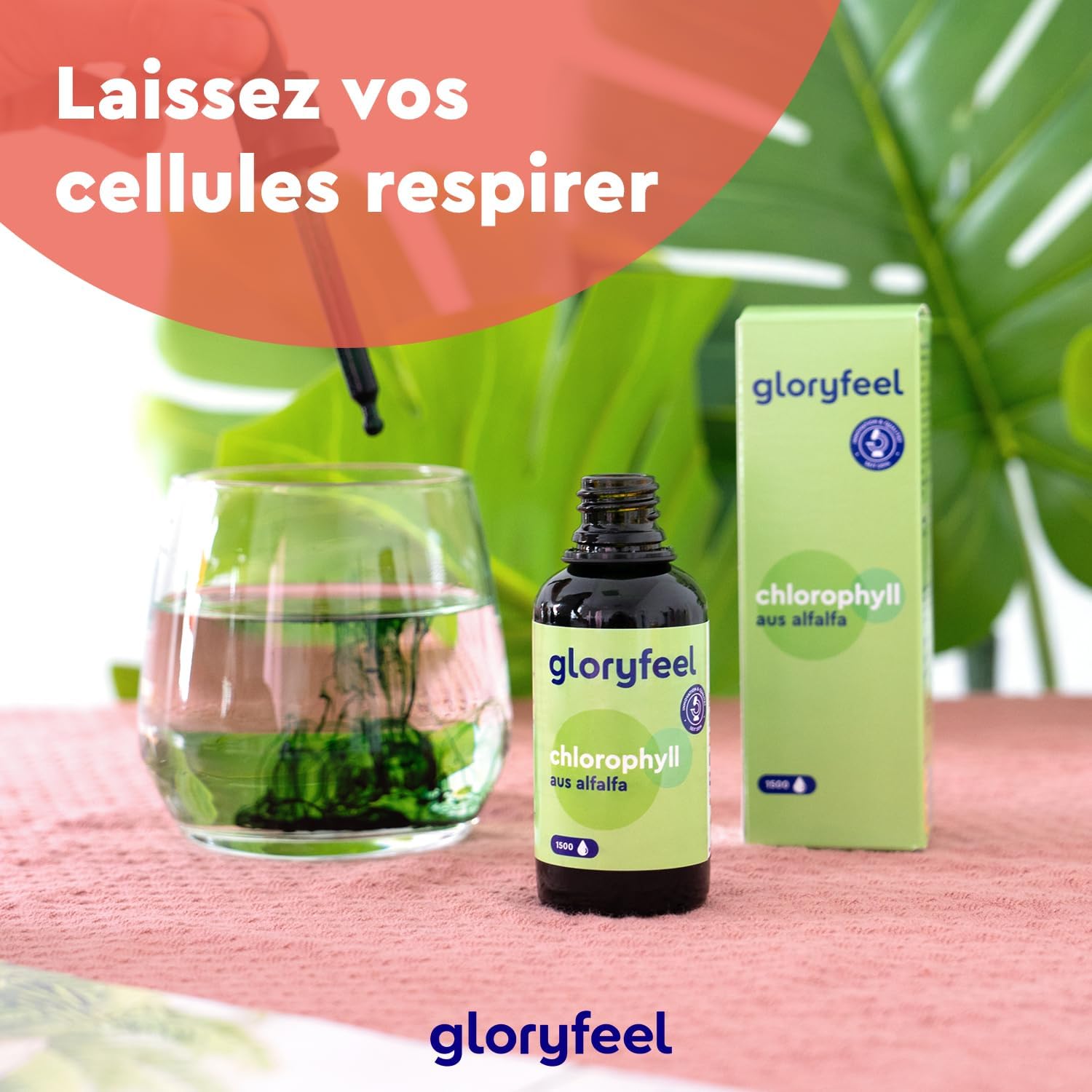 Chlorophyll Alfalfa Liquid 50ml (1500 Drops), 200mg Chlorophylline Per Dose, Alcohol-free Liquid, Chlorophyll Pure Liquid, 100% Vegan & No Additives, Food Supplement - Image 8