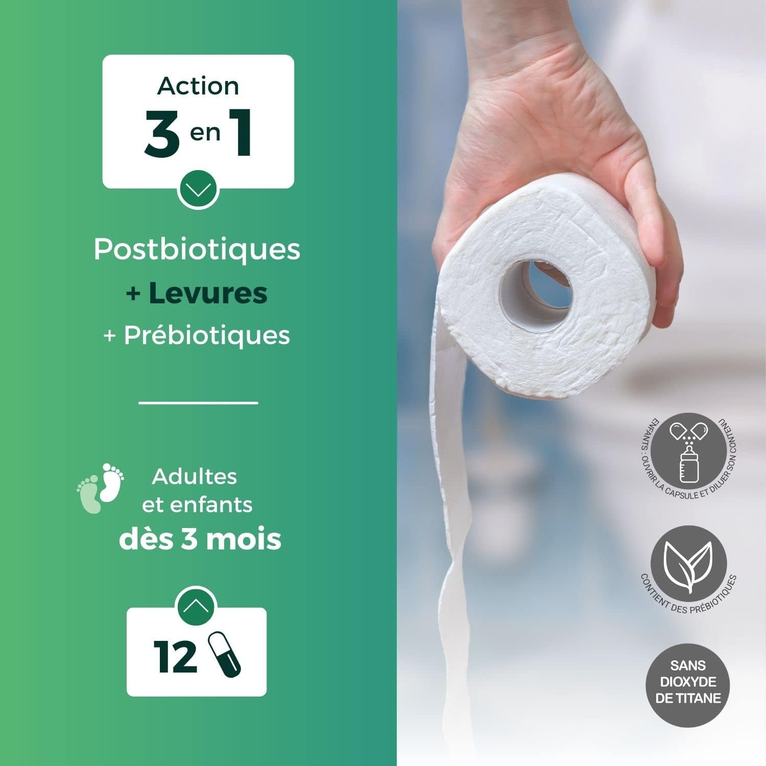 Physionorm PLUS-ATB - Microbiota balance in case of disturbances - Yeasts & Probiotics - Diarrhea, Stomach - Flash Cure 48 H - Image 5