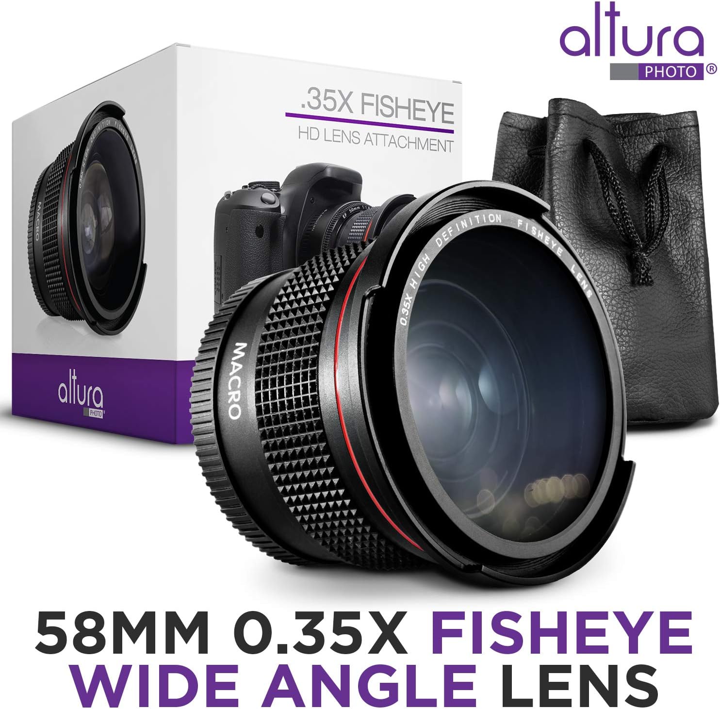 Altura 58mm 0.35 x 0.35 mm Wide Angle Lens with Portion Macro - Image 4