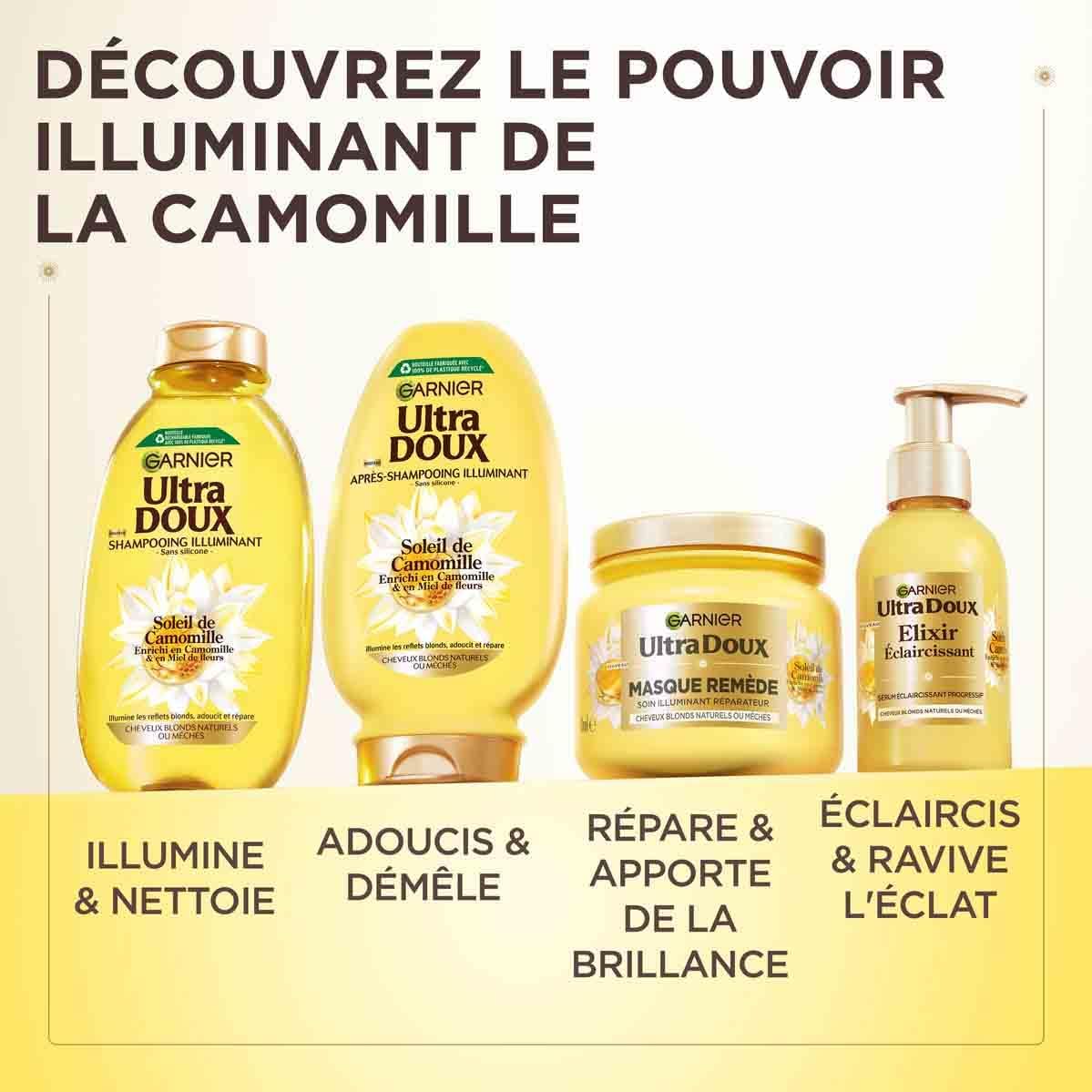 Garnier Ultra Doux Illuminating Conditioner Chamomile 250ml - Image 7
