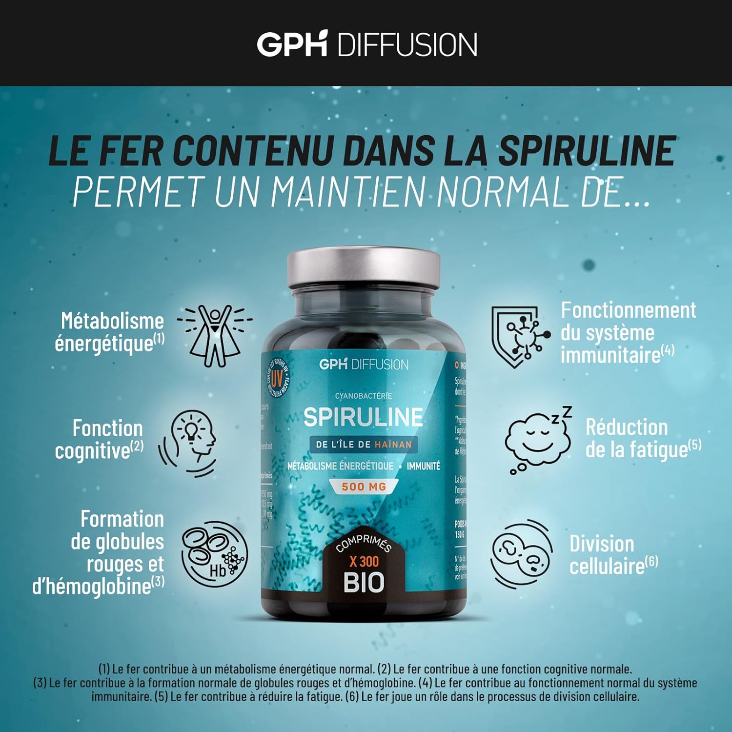 Spirulina Bio 500 mg - 2500 Tablets - Image 7