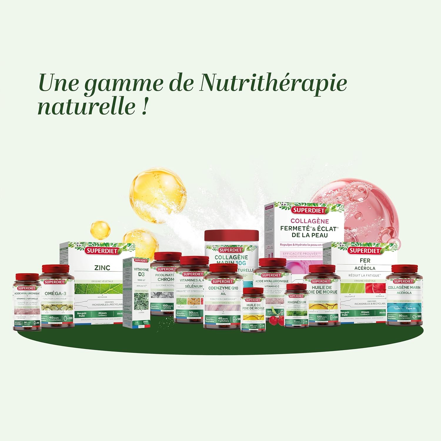SUPERDIET - CALCIUM + VITAMIN D - Nutritherapy - Normal bone-Source of calcium and vitamin D-Made in France - 150 capsules - Image 7