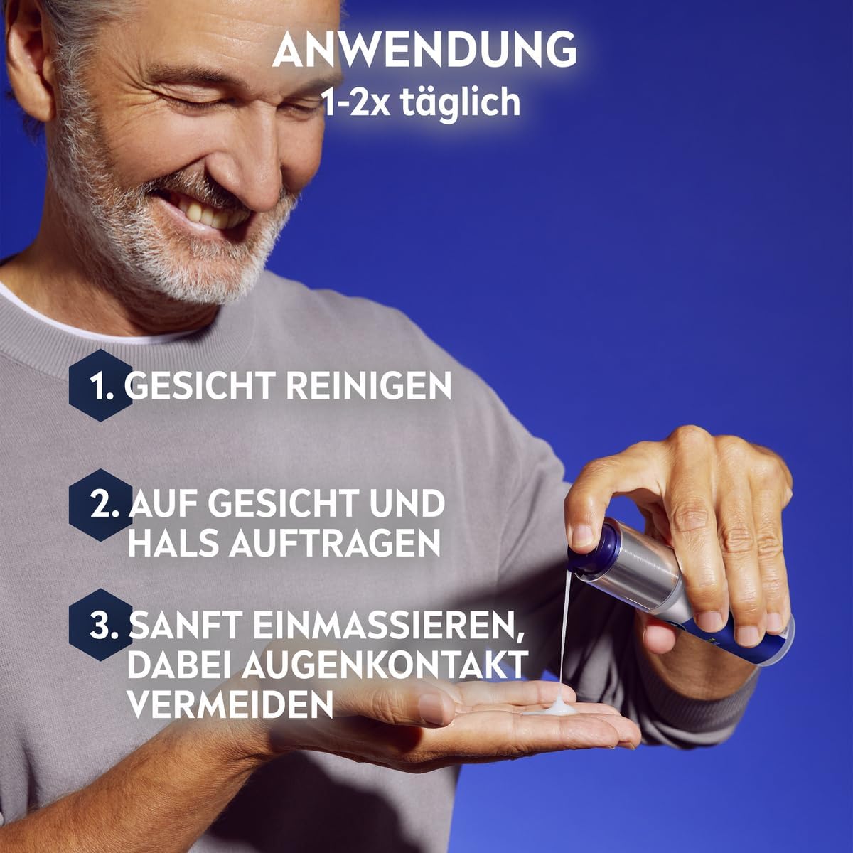 NIVEA MEN Hyaluron Hydro Anti-Ageing Gel for Refreshing Face with Hyaluronic Acid and Pro-Retinol, Fast Absorbing Gel for 24-Hour Intense Hydration and Visible Relief - Image 5
