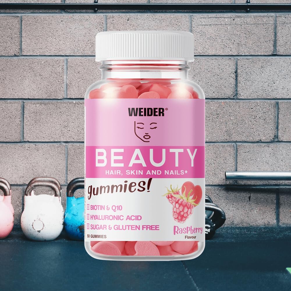 Weider Beauty Gummies - Nourishes Hair, Nails & Skin - Anti Aging Formula with Q19 - Sugar Free - Gluten Free - Biotin - Vitamin C - Zinc - 40 Gummies - Image 3
