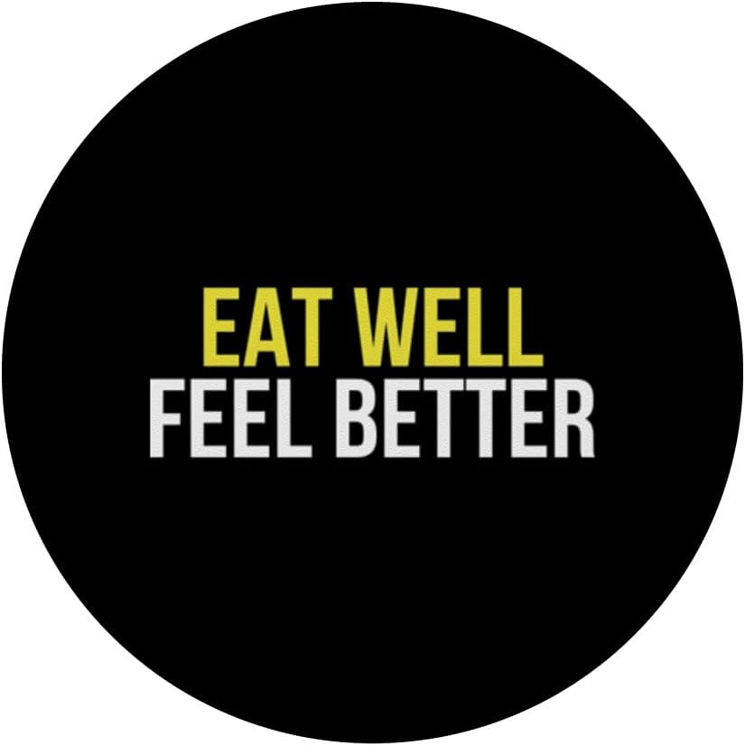 Mangez Bien, sentez-Vous Mieux, Faible teneur en FODMAP Diet Santé intestinale Digestion PopSockets PopGrip Adhésif - Image 3