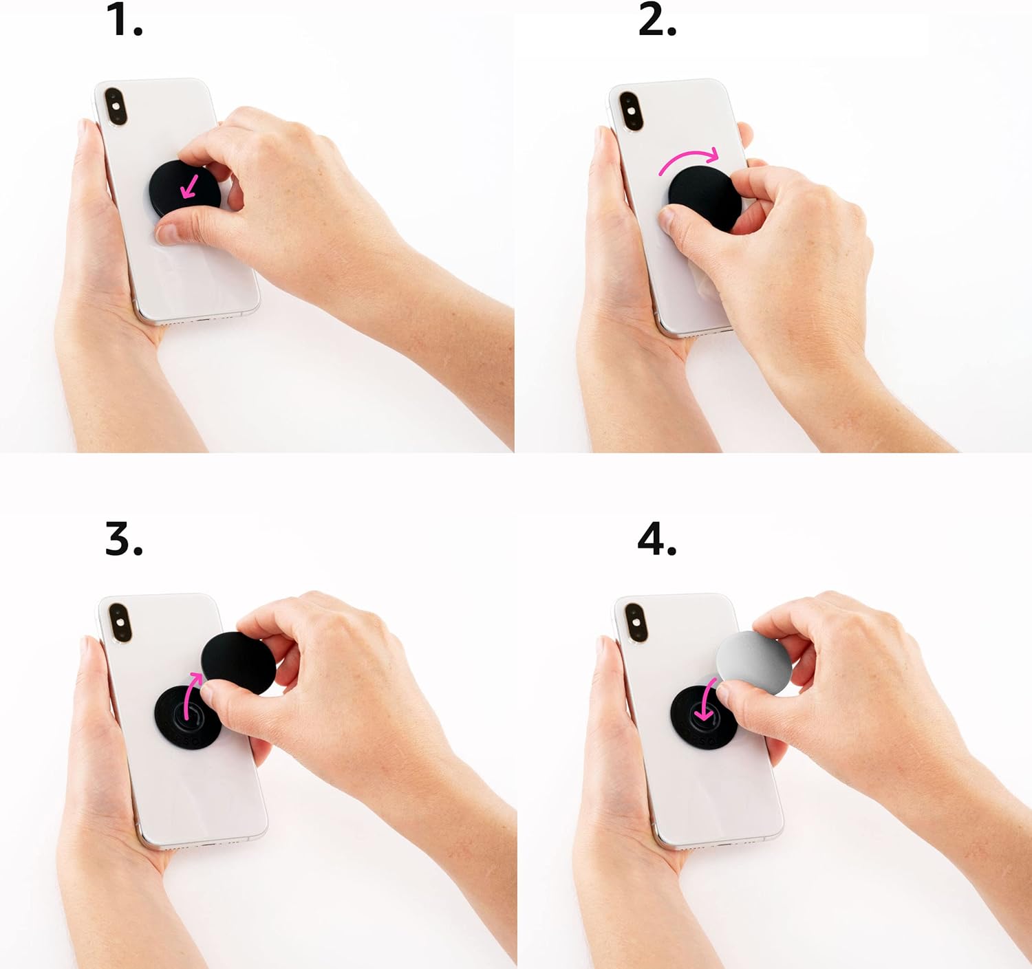 Mangez Bien, sentez-Vous Mieux, Faible teneur en FODMAP Diet Santé intestinale Digestion PopSockets PopGrip Adhésif - Image 5