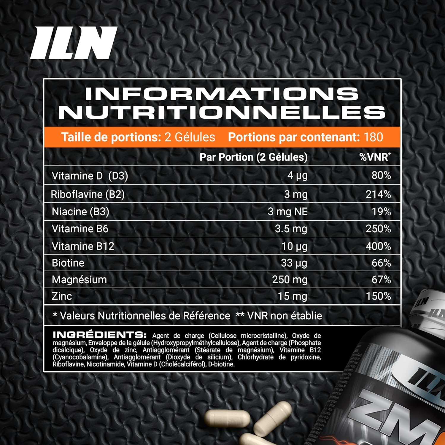 ZM6 High Dose Zinc-Magnesium Supplement - Normal Muscle Function - 360 Vegan Capsules - Image 3