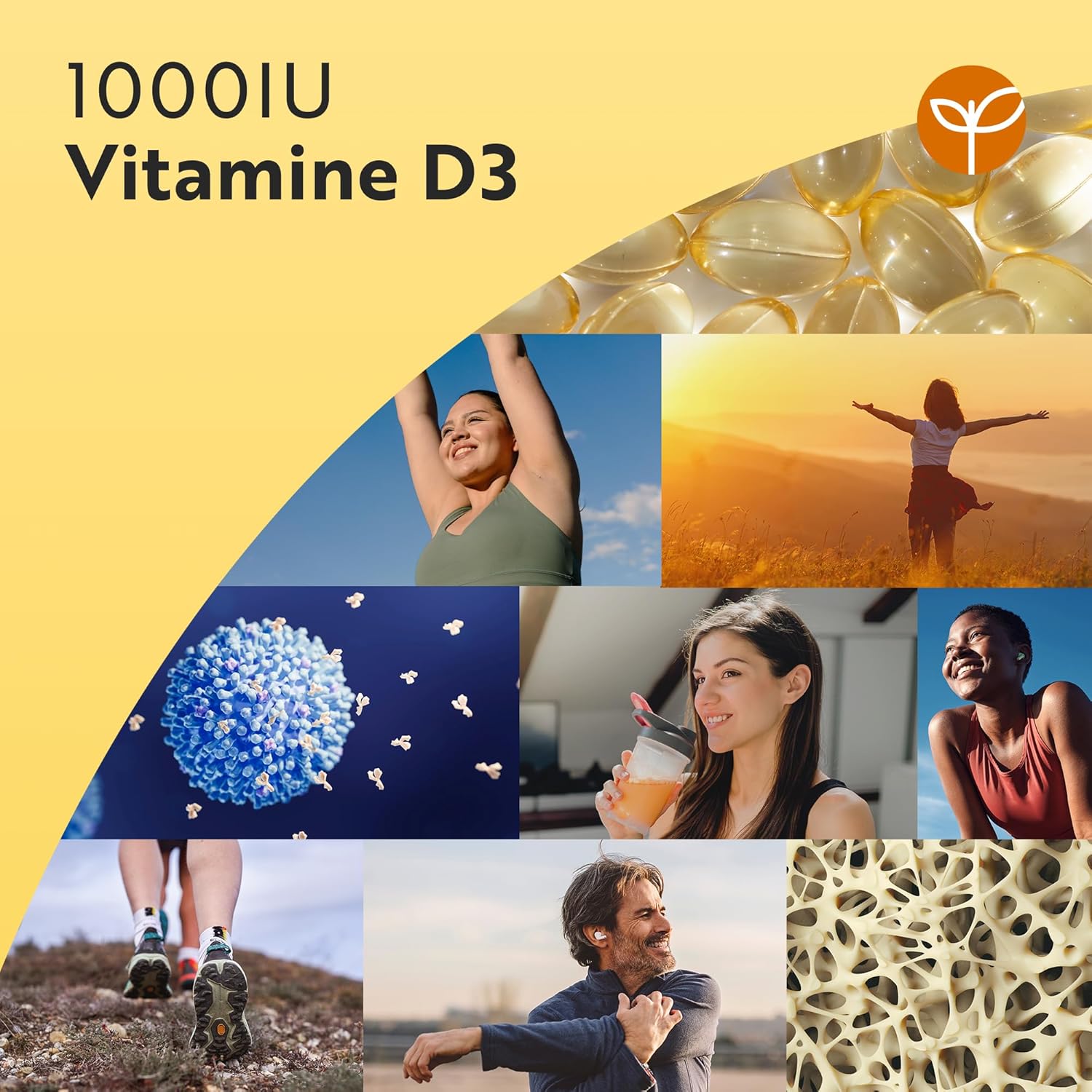 Nutravita Vitamin D 1000 IU - 365 Soft Capsules - Vitamin D3 For 1 Year Whole - Maintaining a Healthy Immune System, Bones & Teeth - Vitamin D 1000ui Cholecalciferol - Adult Vitamins - Image 4