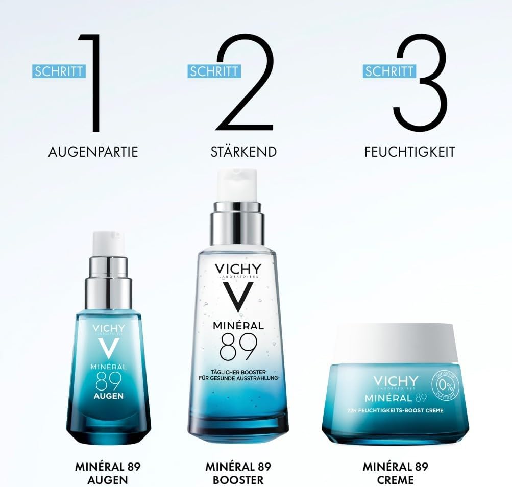 Vichy, Mineral 89, Eye Care, Fortifies & Repairs, Enriched with Hyaluronic Acid & Caffeine, For All Skin Types, 15 ml - Image 8