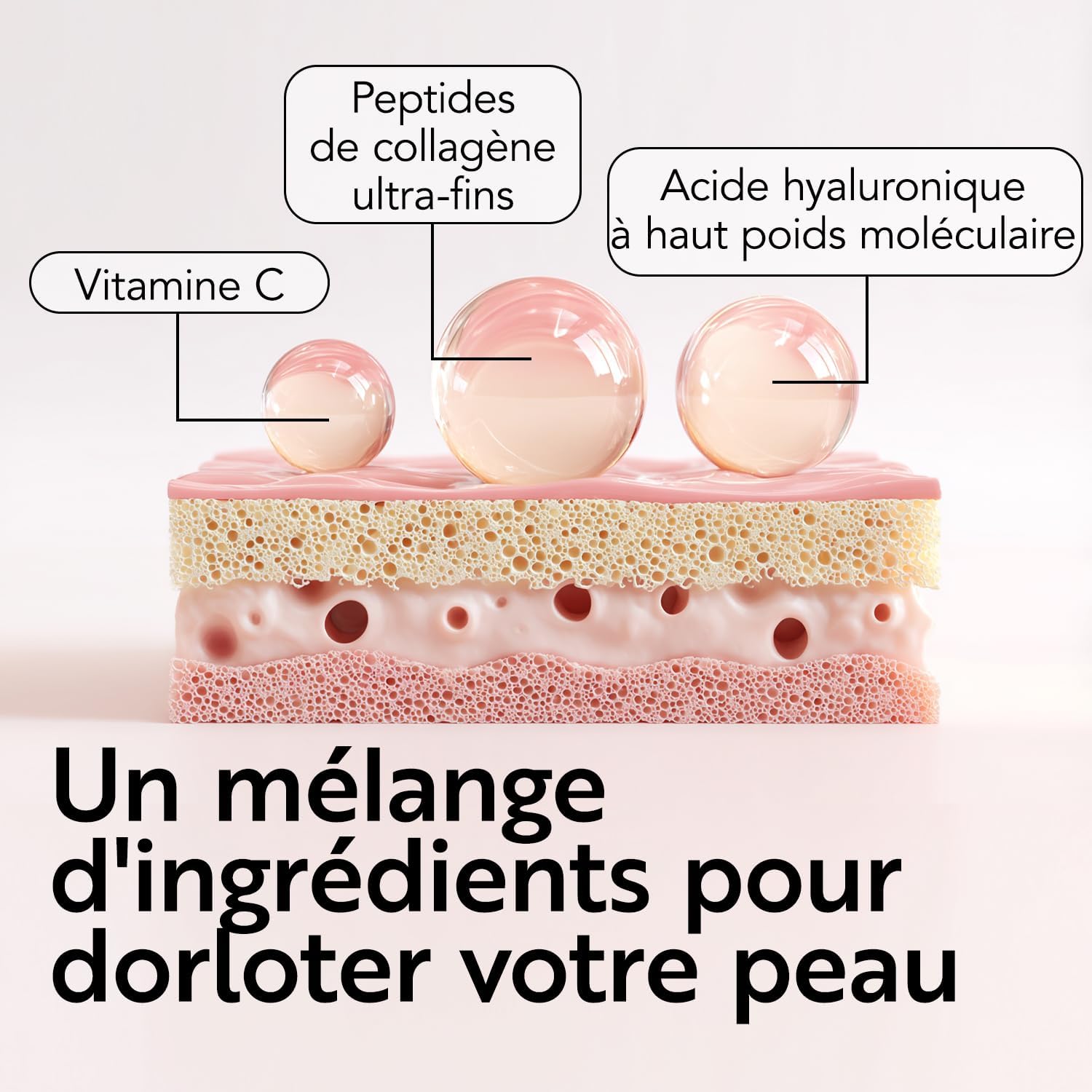 Collagen & Hyaluronic Acid 330g With PiùLife Vitamin C, Hydrolyzed Collagen Peptide Powder Type 1, Supplement For Skin, Hair, Nails, Joints, Bovine Collagen Flavorless - Image 4