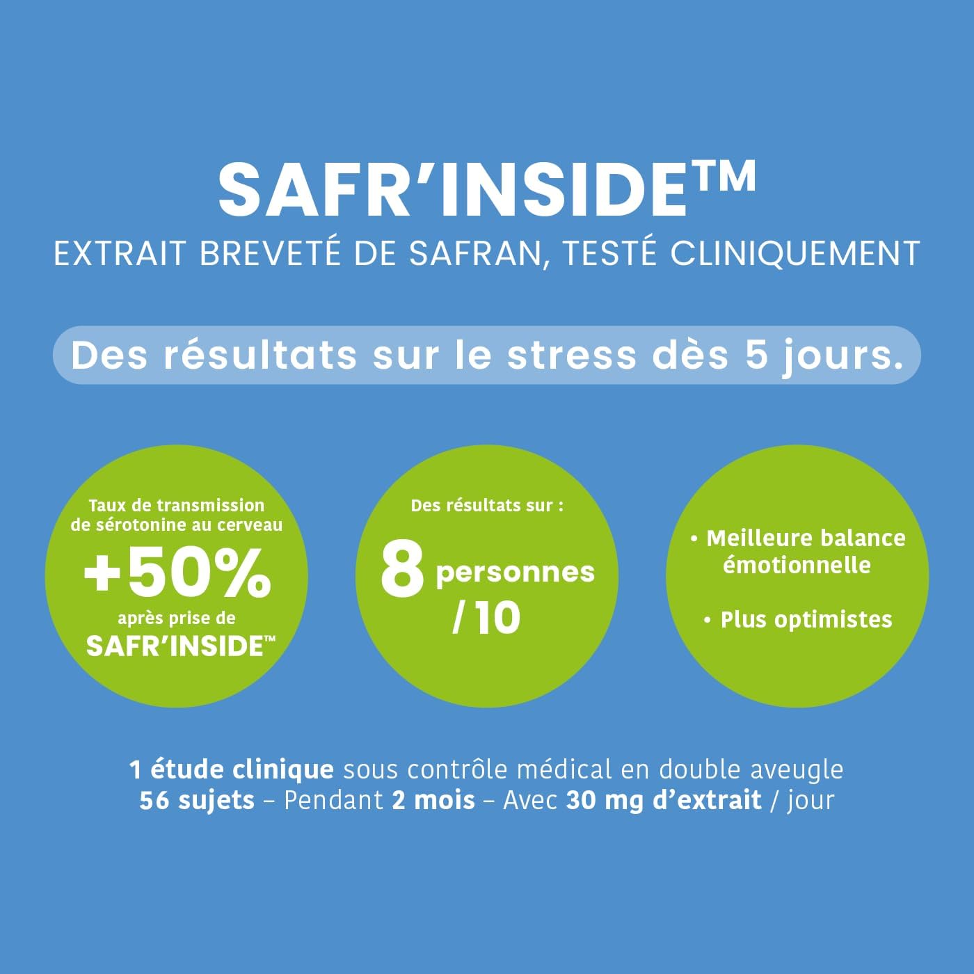 Santarome Stress Control Flash & Go – Anti-Stress Natural Flash Action – Saffron Safr'inside 150 mg – Anxiety, Nervousness, Trac, Stress Spikes – Relaxation & Nervous Balance – 15 Tablets - Image 7