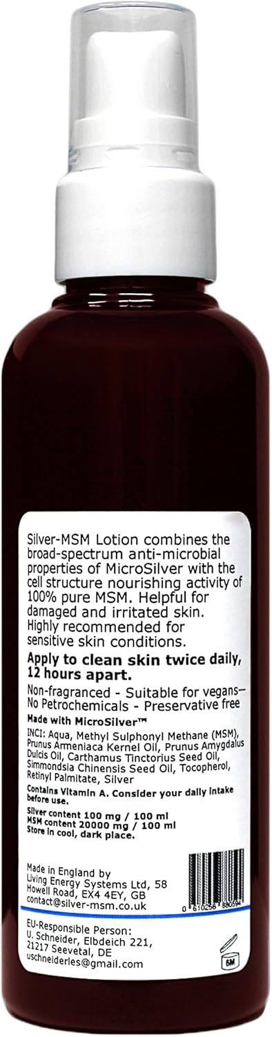 Silver Lotion MSM - Capacity: 100 ml. - Image 3
