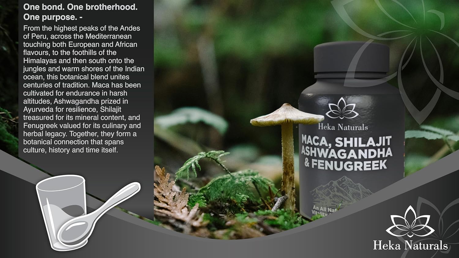 Heka Naturals Male Vitality Complex | 90 Capsules with Ashwagandha, Maca, Fenugreek & Shilajit, Plant Extracts Traditionally Used for General Wellness and Active Lifestyles - Image 7