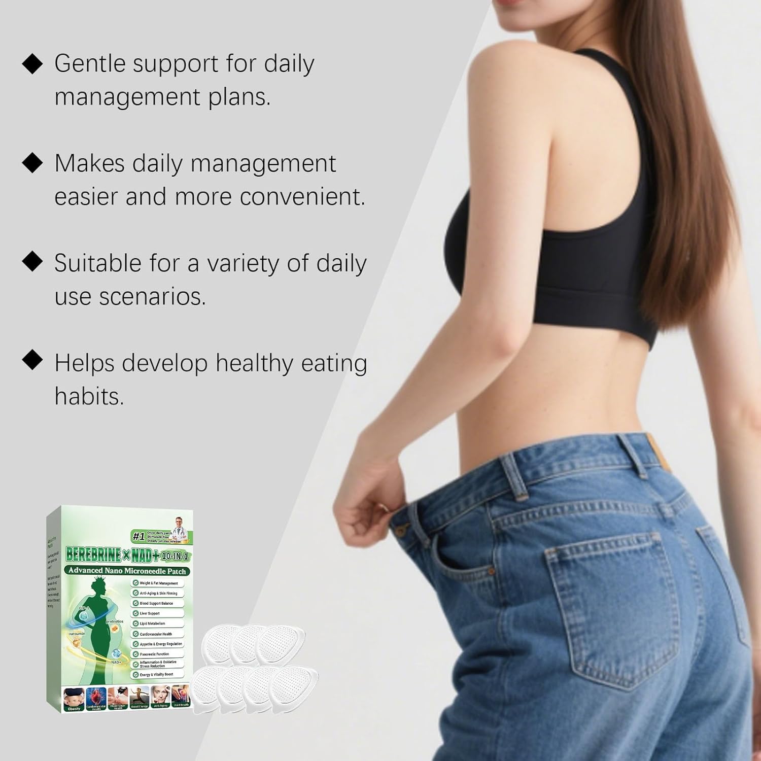 10 in 1 Natural Ingredients Daily Body Patches Ultra Thin Invisible Targeted Action for Men and Women - Image 4