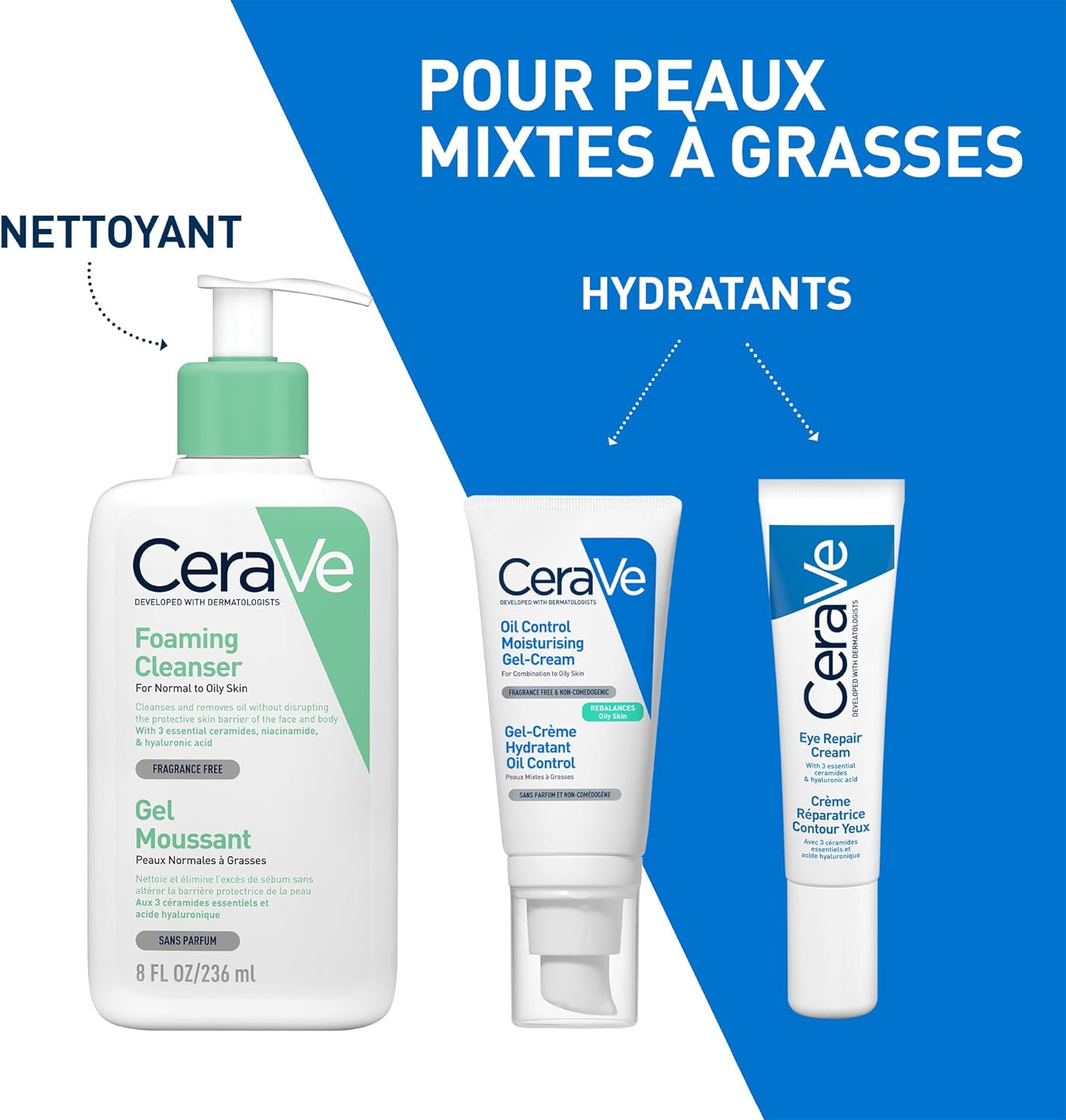 CeraVe - Oil Control Moisturizing Face Gel-Cream - Continually moisturizes, restores skin barrier, soothes - 3 Essential Ceramides, Niacinamide, Hyaluronic Acid - Combination to Oily Skin - 53 ml - Image 9