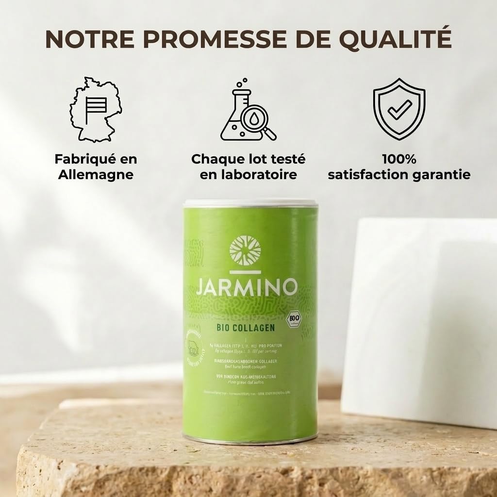 JARMINO Organic Collagen | Collagen Powder More Natural | Collagen Peptides | No Additives | 300g - Image 3