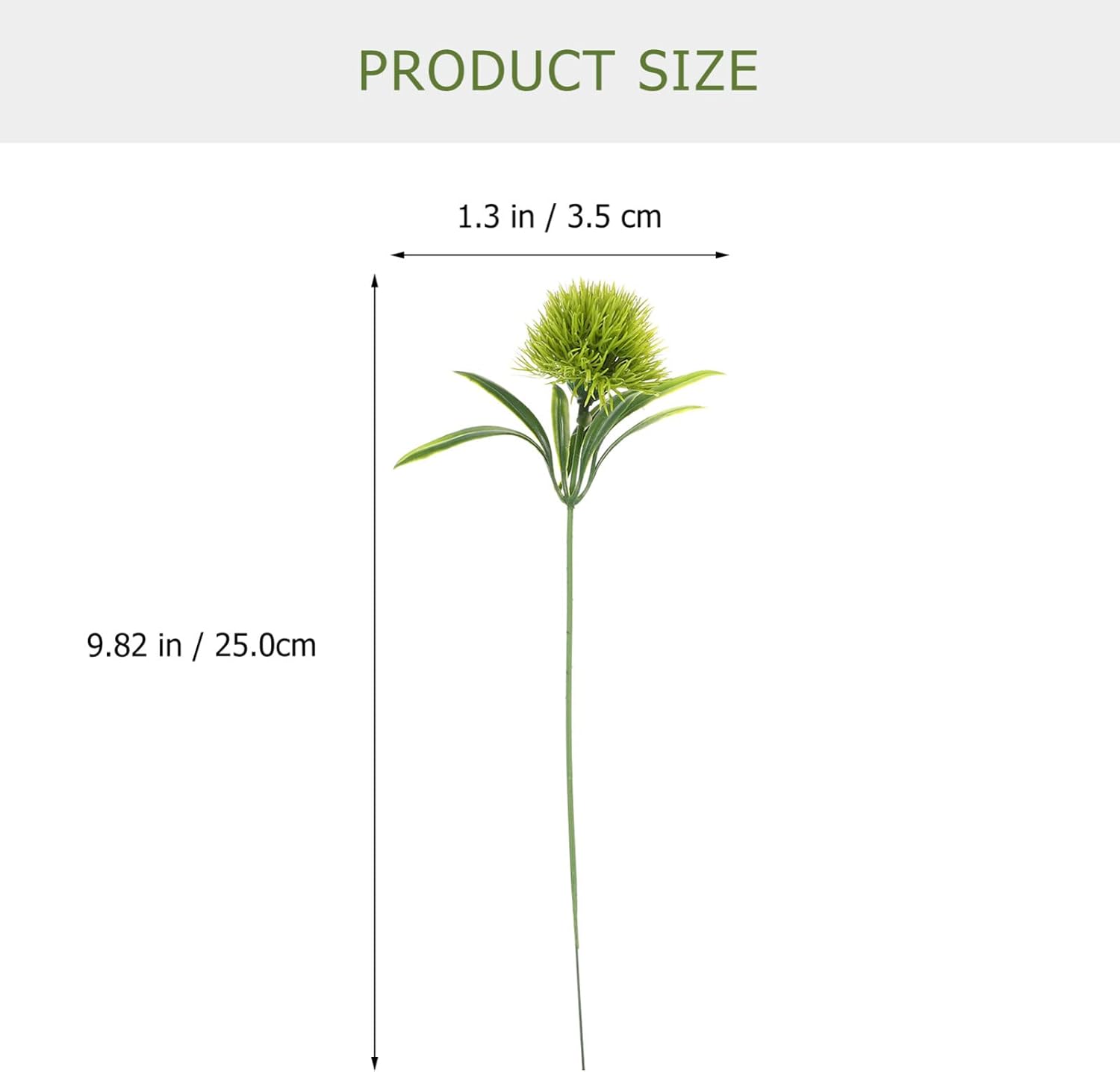 Healifty Artificial Dandelion Plants 10 Pack Artificial Flower Bouquets for Wedding Home Garden Office Wedding Table Decoration (Green) - Image 3