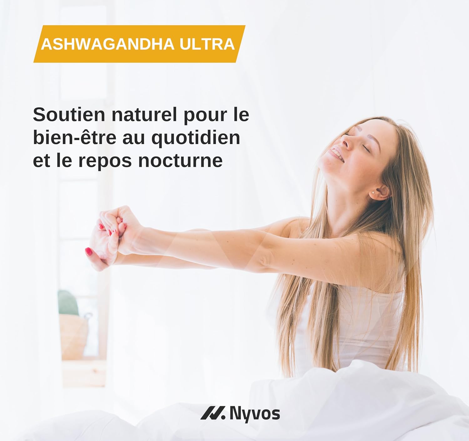Ashwagandha Shoden Ultra 35% Withanolides - 15,000mg Equivalent | 7x More Concentrated Than Ashwagandha KSM-66 | Support Concentration, Deep Sleep & Energy | 120 Capsules - Nyvos - Image 4