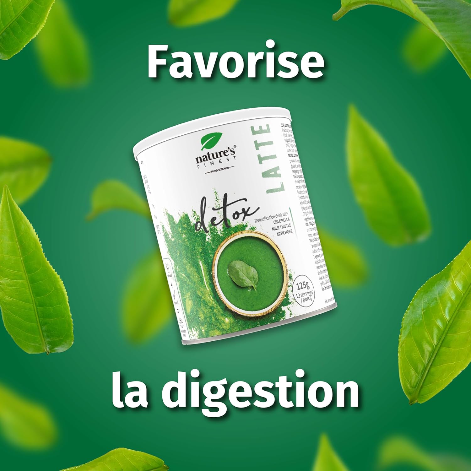 Nature's Finest by Nutrisslim Detox Latte – Chlorella, Artichoke and Milk Thistle for Body Purification – Organic Chai Tea Powder - Image 3