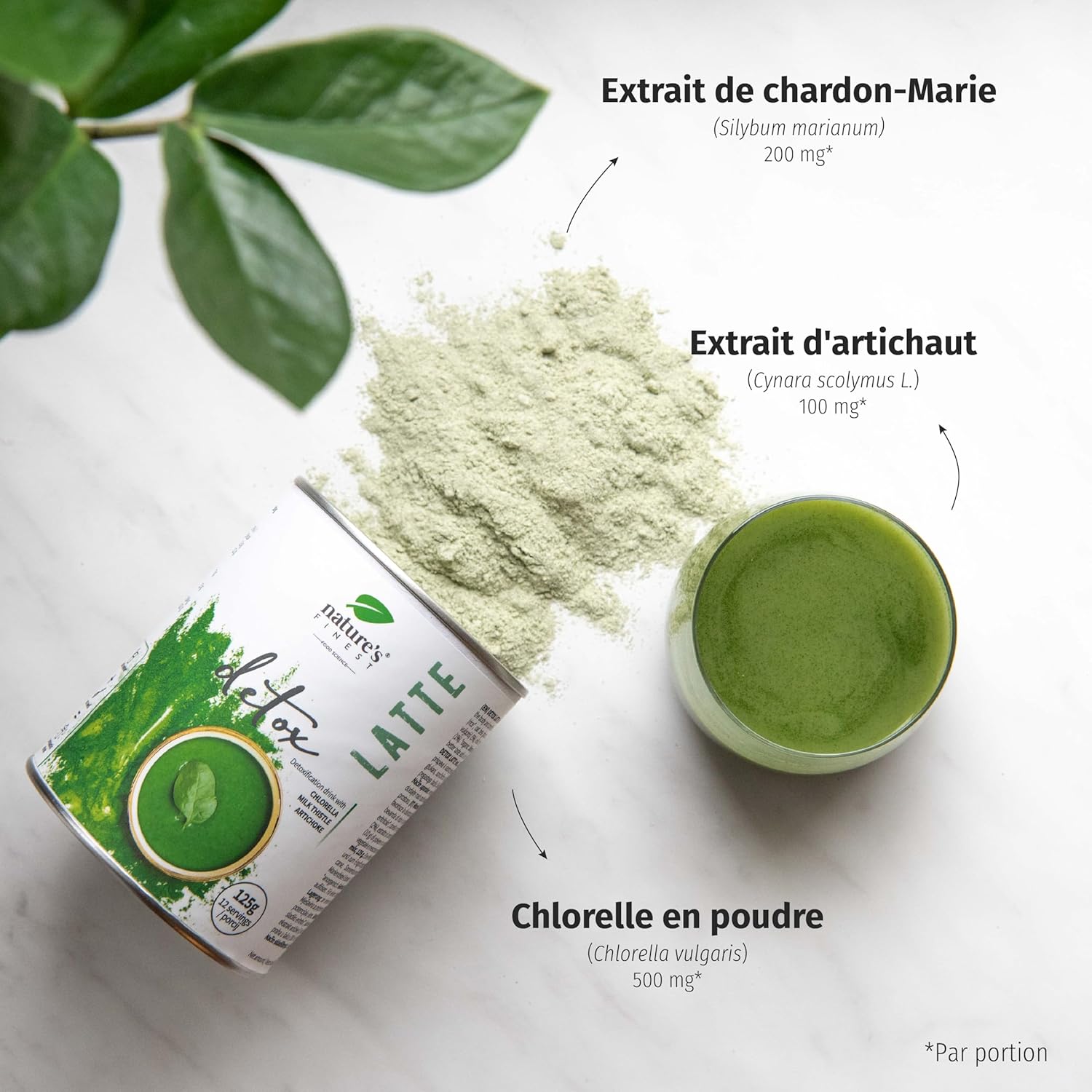 Nature's Finest by Nutrisslim Detox Latte – Chlorella, Artichoke and Milk Thistle for Body Purification – Organic Chai Tea Powder - Image 5