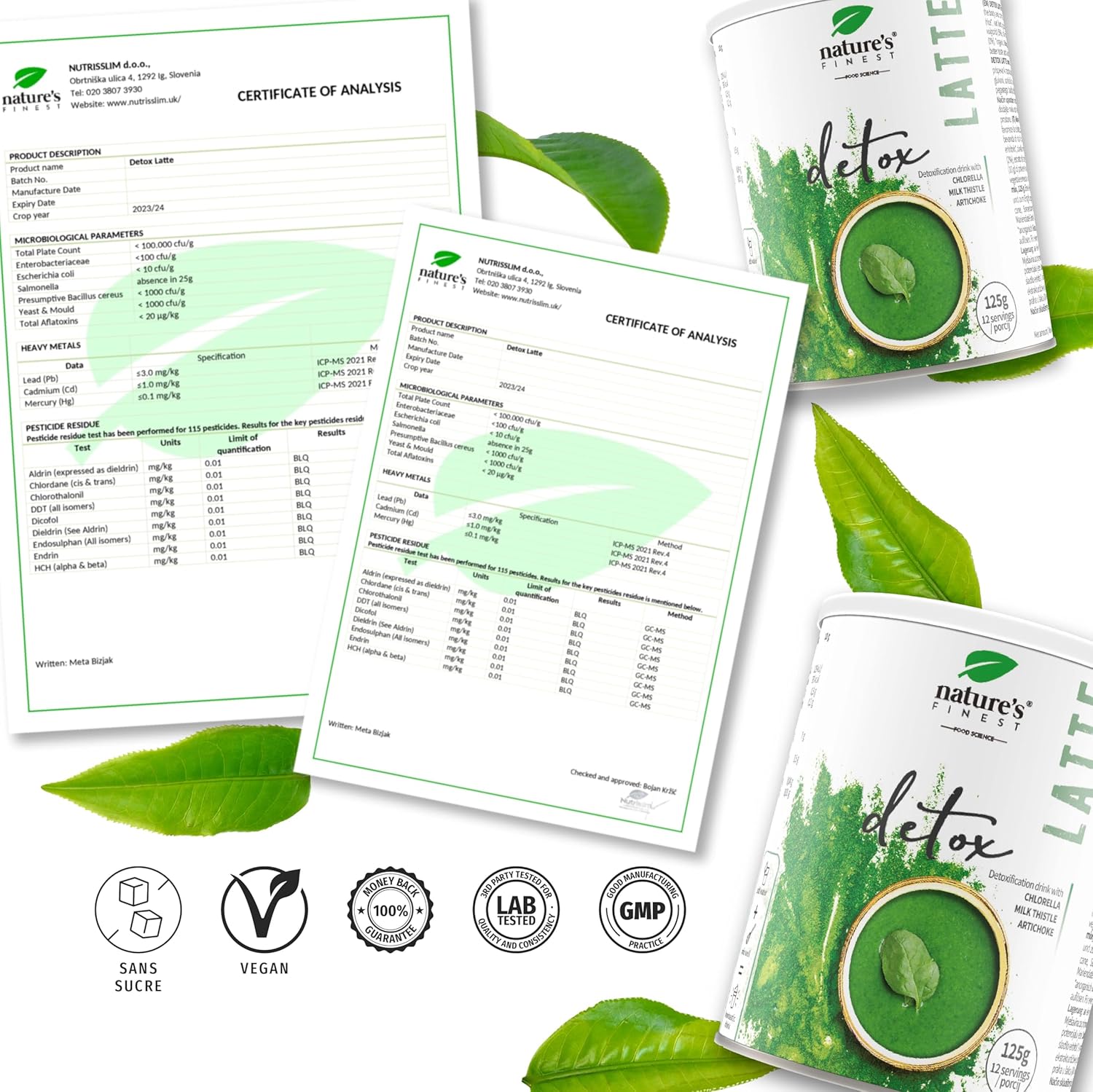 Nature's Finest by Nutrisslim Detox Latte – Chlorella, Artichoke and Milk Thistle for Body Purification – Organic Chai Tea Powder - Image 10