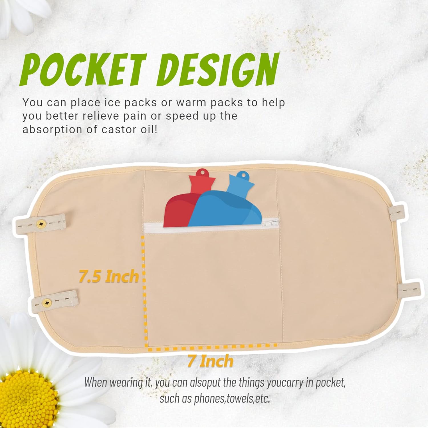 Reusable Beaver Oil Set with Closure Belt for Liver Detoxification Beaver Oil Kit (Oil Not Included) (Khaki Buckle) - Image 4
