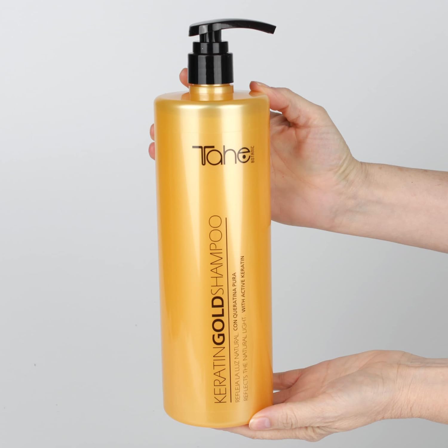 Tahe Keratin Gold Shampoo with Keratin for smoother hair (1000 ml) - Image 4
