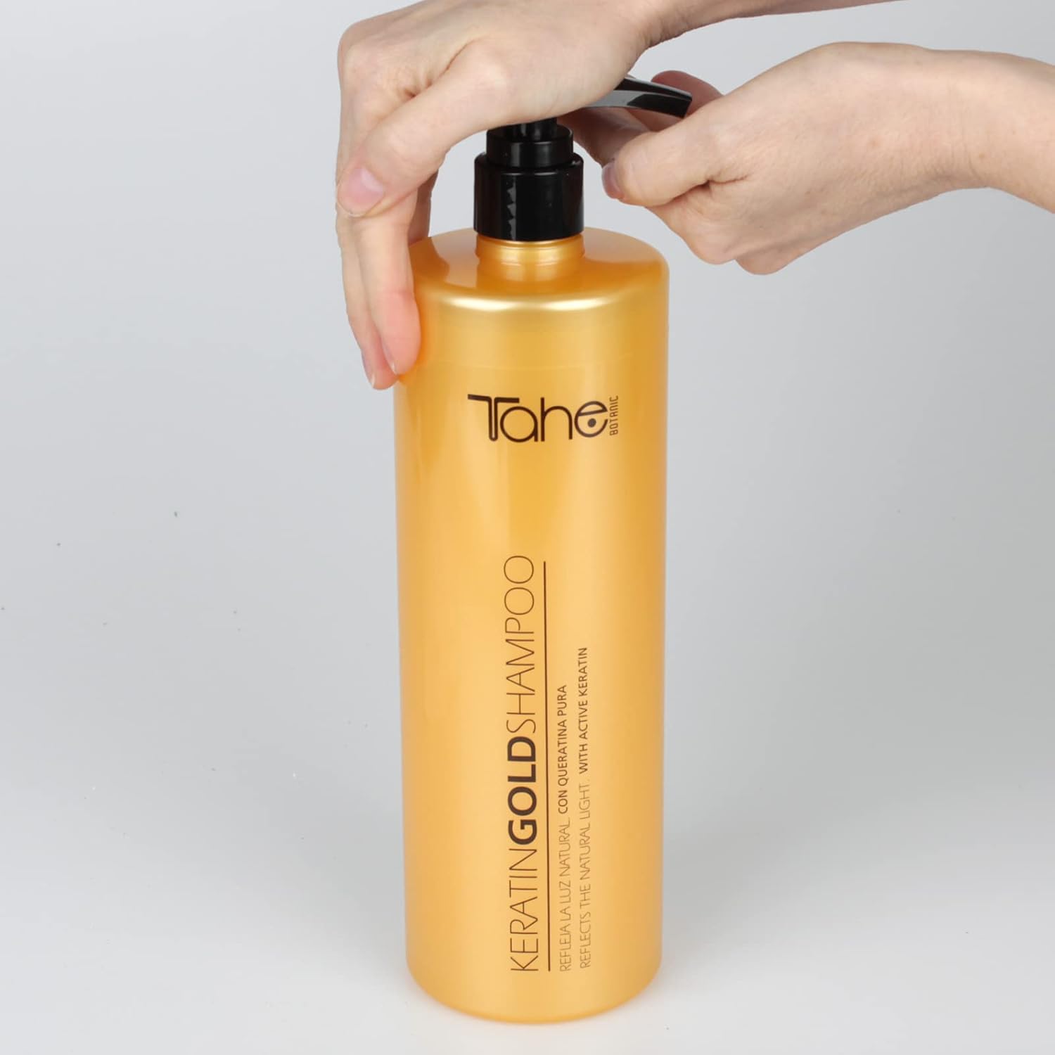 Tahe Keratin Gold Shampoo with Keratin for smoother hair (1000 ml) - Image 5