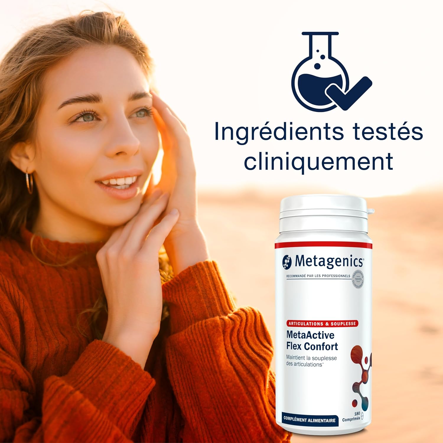 Metagenics - MetaActive Flex Confort - Glucosamine, Chondroitin and MSM for Cartilage and Joints - 180 Tablets - Image 4