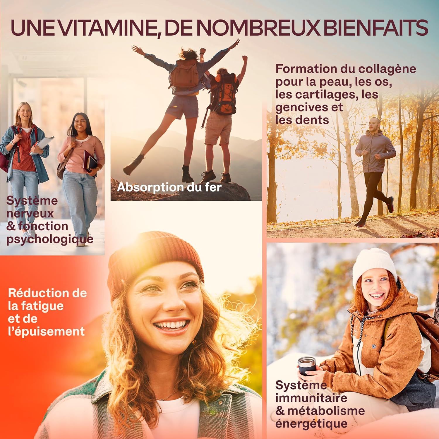 Vitamin C 1000mg - Vitamin C Acerola Natural Vegan Highly Bioavailable With Rose hips and Citrus Flavonoids - Supports the Immune System, Reduces Fatigue - 180 Capsules - Image 4
