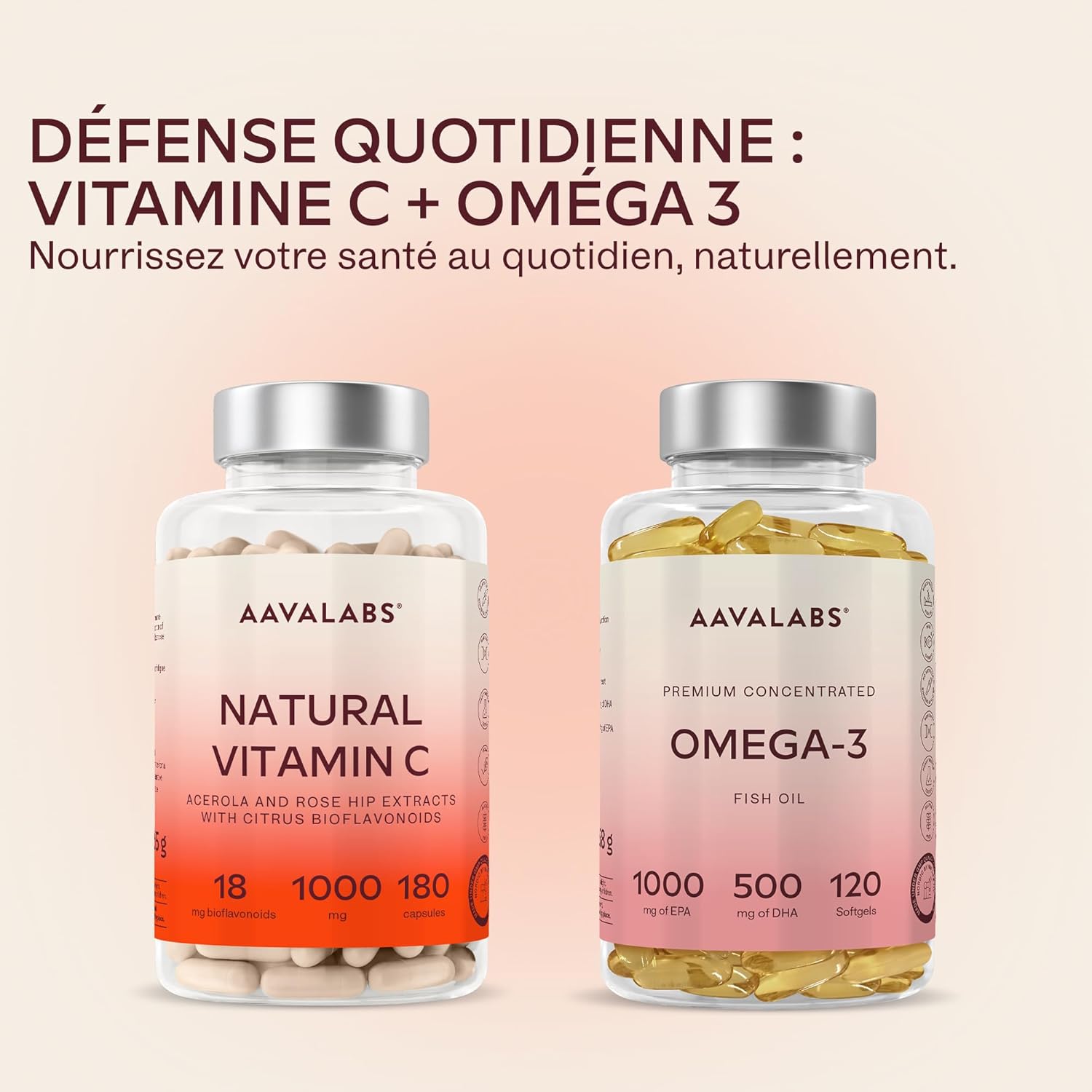 Vitamin C 1000mg - Vitamin C Acerola Natural Vegan Highly Bioavailable With Rose hips and Citrus Flavonoids - Supports the Immune System, Reduces Fatigue - 180 Capsules - Image 12