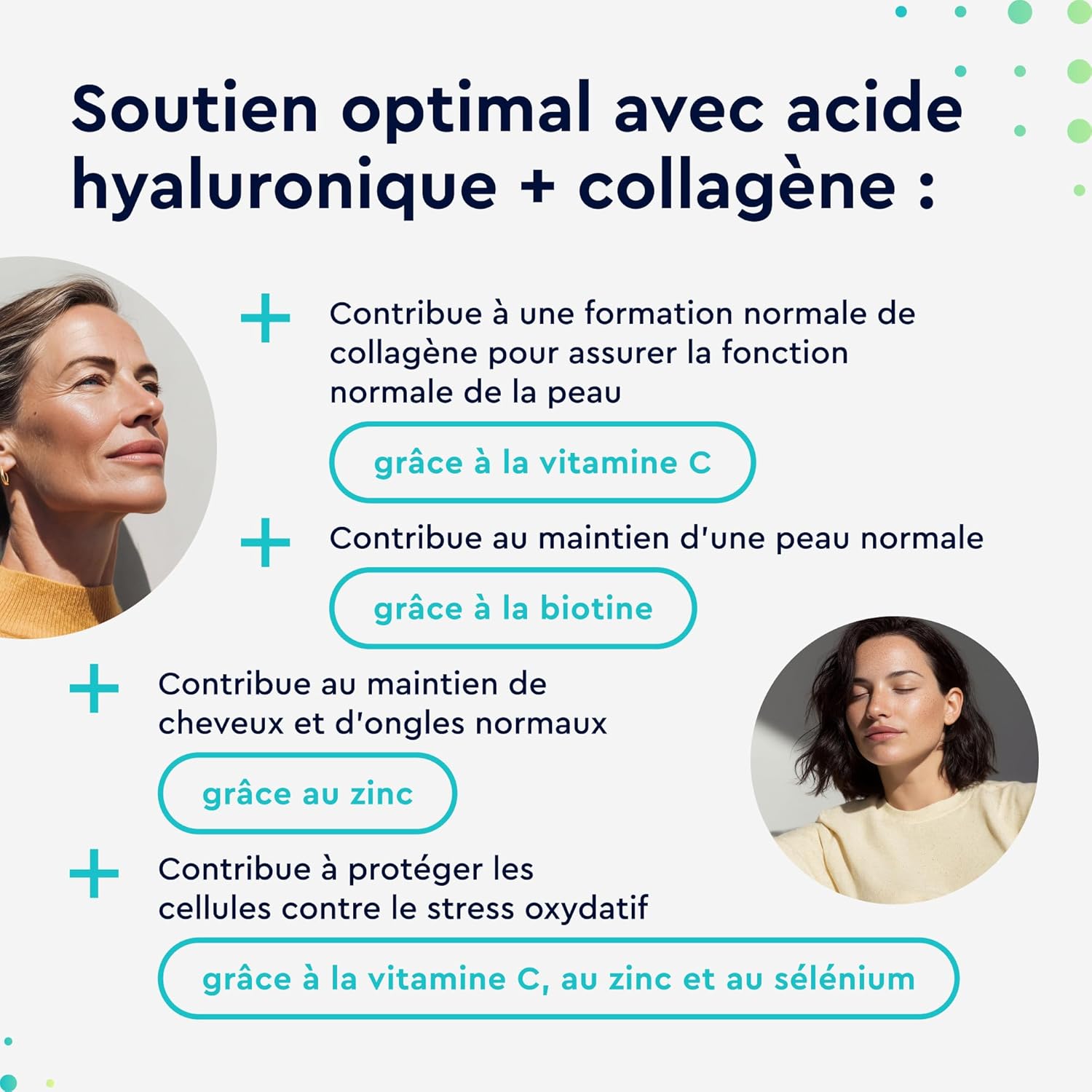 Collagen Type 1 & 3 with Hyaluronic Acid, 180 Capsules, Enriched with Vitamins A & C, Biotin, Zinc & Selenium, 1000mg Hydrolyzed Collagen, Anti-Aging & Joint Tested, Lab Tested - Image 4