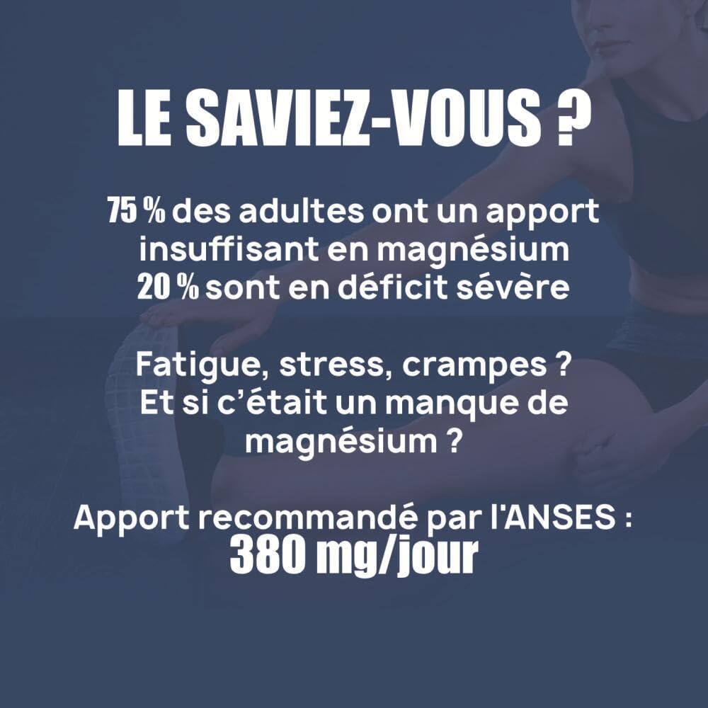 Magnesium Bisglycinate + TAURINE & VITAMIN B6-180 Vegetable Capsules - Fatigue, Stress, Sleep & Muscle Contraction - High Assimilation - Flexible Cure - Eric Favre - Image 6