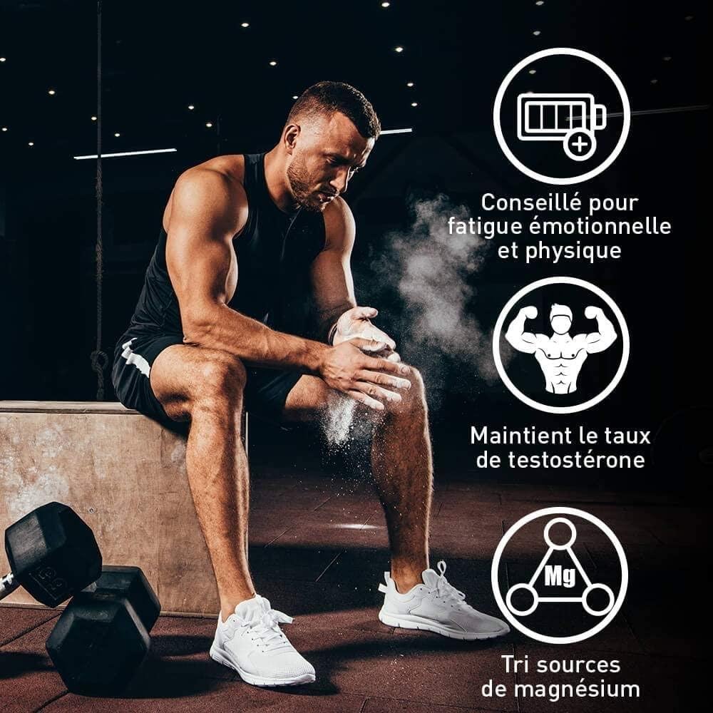 ZMA+ - Highly Dosed Supplement with Zinc Magnesium and Vitamin B6 - Energy Metabolism, Protein Synthesis, Testosterone Levels - Program 60J - Eric Favre - Image 3