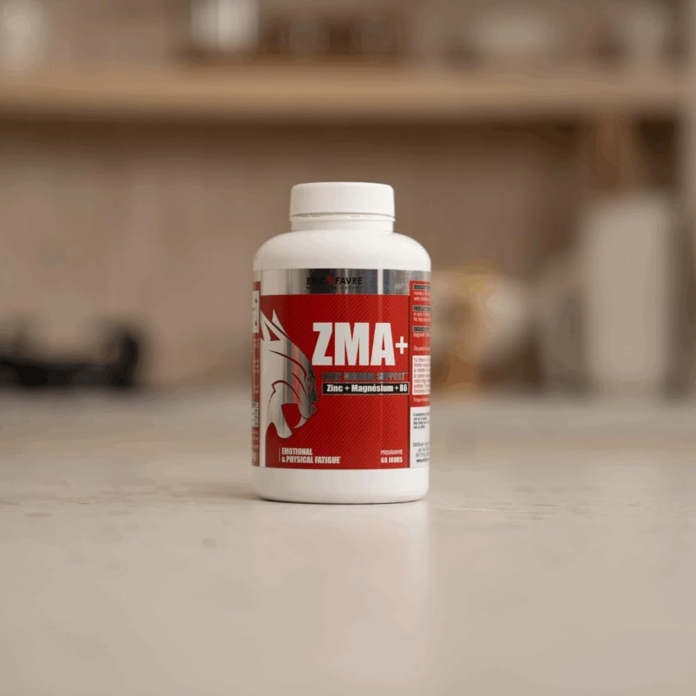 ZMA+ - Highly Dosed Supplement with Zinc Magnesium and Vitamin B6 - Energy Metabolism, Protein Synthesis, Testosterone Levels - Program 60J - Eric Favre - Image 4