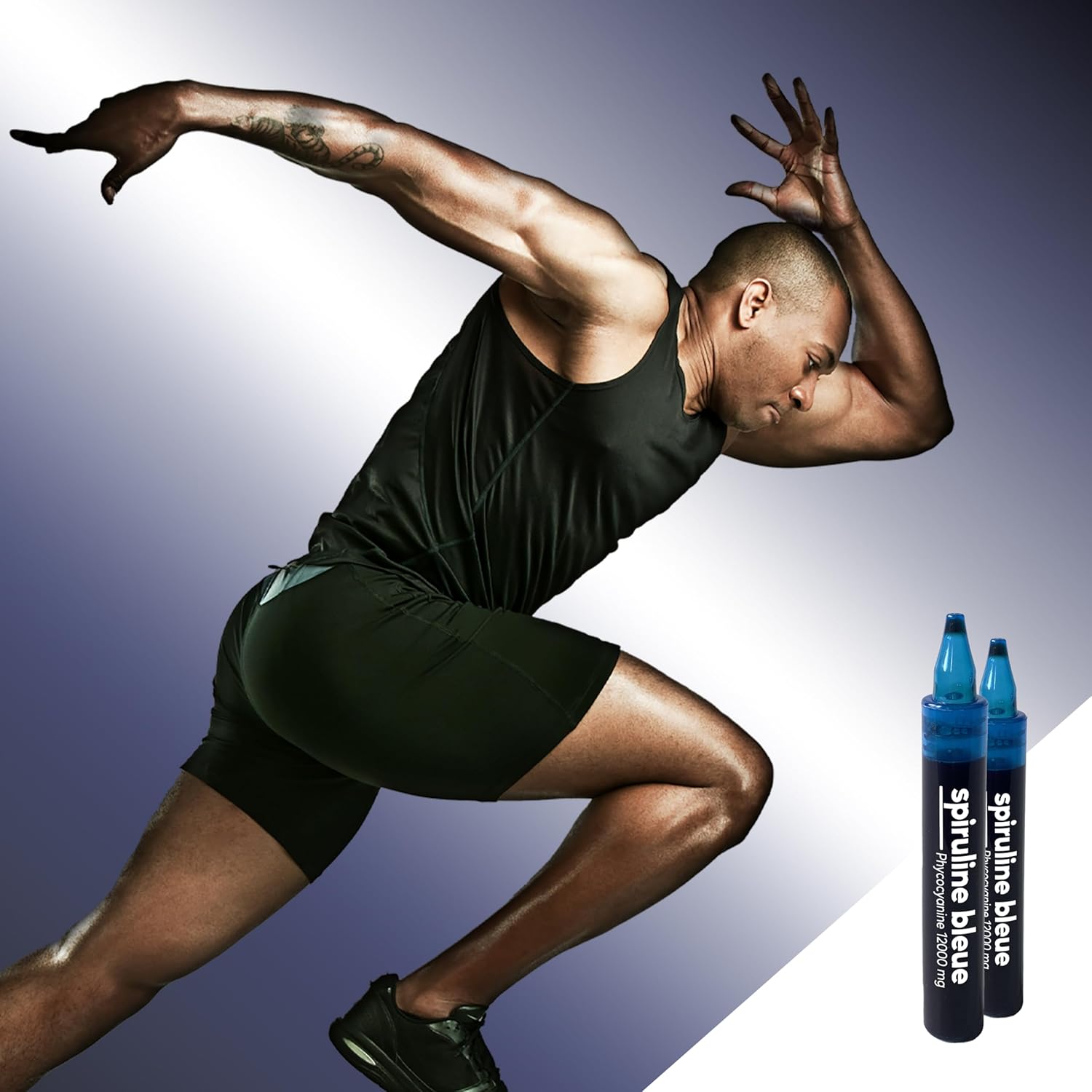 Ultra Concentrated Phycocyanin at 12,000mg/L - Blue Spirulina for Athletes - Increases Perf, Endurance and Accelerates Recovery - 10 Day Cure - 100% Natural - Made in France Performe - Image 5
