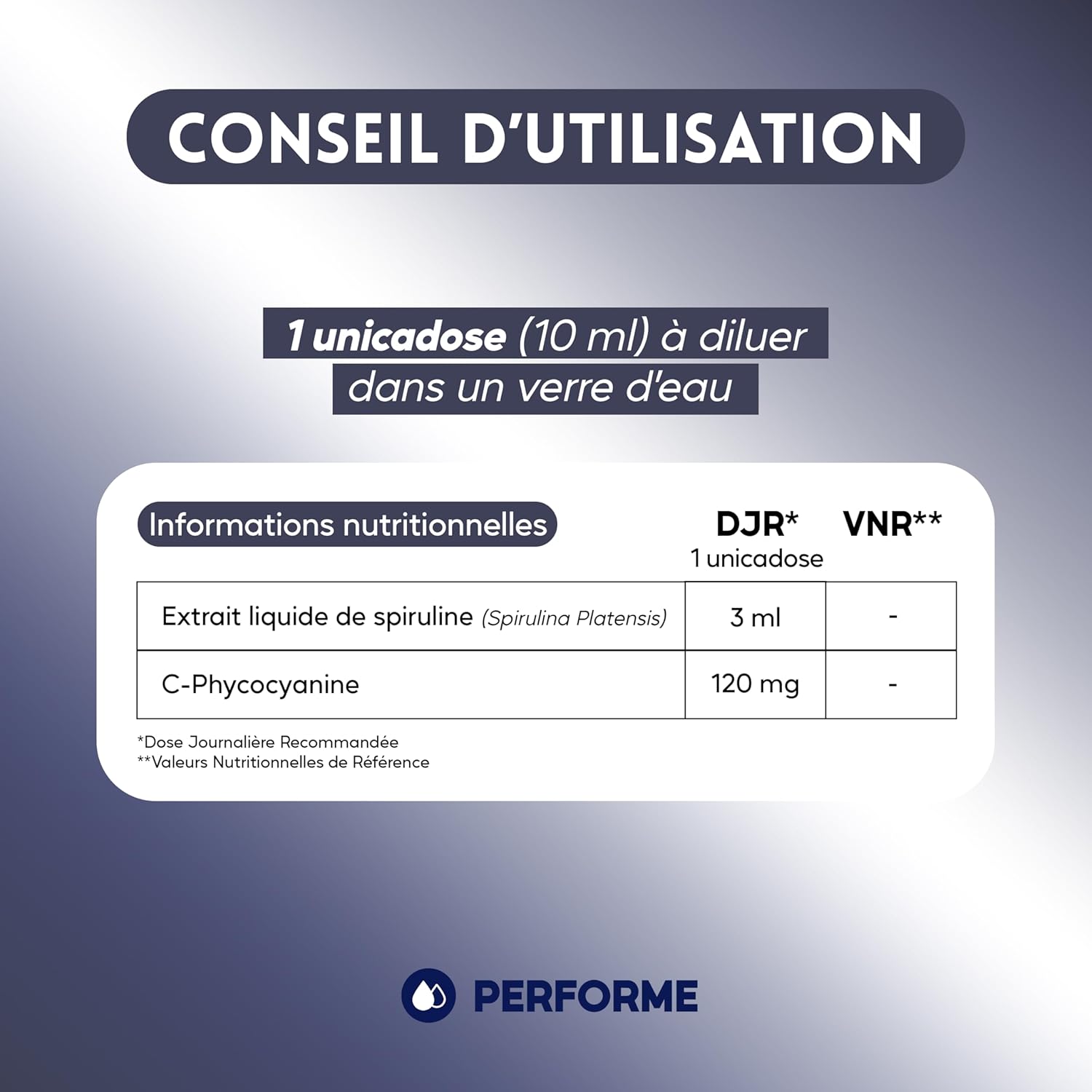 Ultra Concentrated Phycocyanin at 12,000mg/L - Blue Spirulina for Athletes - Increases Perf, Endurance and Accelerates Recovery - 10 Day Cure - 100% Natural - Made in France Performe - Image 7